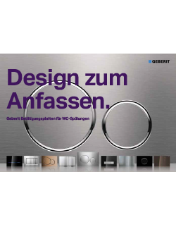 Geberit Design zum anfassen