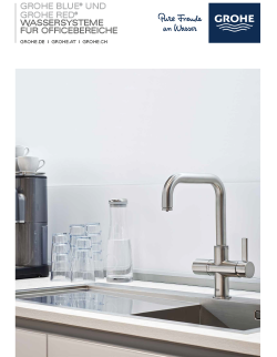 Grohe Wassersystem fuer Officebereich