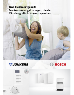 Junkers Gasheizwert Katalog