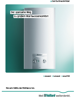 Vaillant Gasdurchlauferhitzer